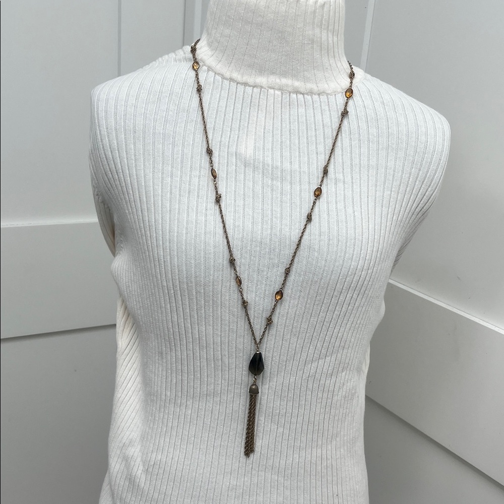 Banana Republic Lariat Necklace in Bronze